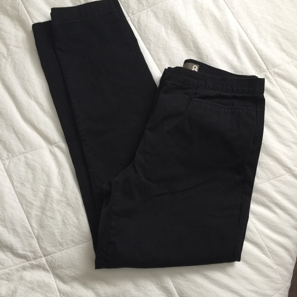 DONATED Crew black cotton chinos size 8